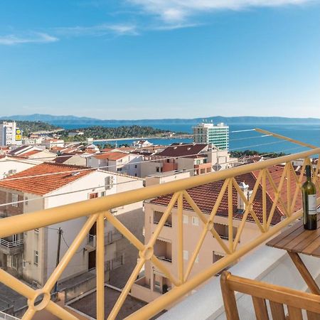 Vista Mare Apartment - 3 Bedroom, Sea View Makarska Eksteriør billede